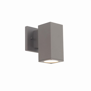 Cubix - 6W 1 LED Single Outdoor Wall Mount In Transitional Style-6.75 Inches Tall and 6 Inches Wide