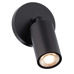 Cylinder - 17W 1 LED Outdoor Wall Mount-5.06 Inch Tall and 4.75 Inch Wide