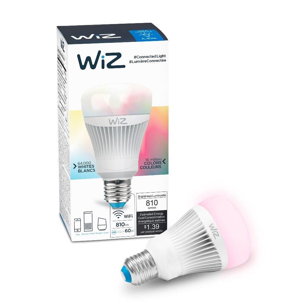 WiZ Smart Products - IZ0126081 - WiZ - 5.75 Inch 11.5W A19 LED Wi-Fi  Connected Smart LED Light Bulb