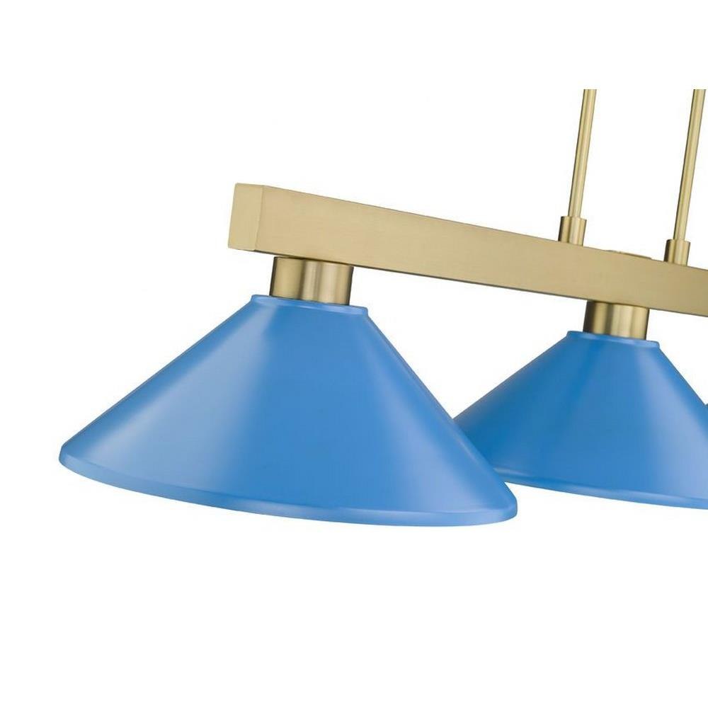 Z-Lite - 152MGLD-MBRZ - Cobalt - 3 Light Billiard-10 Inches