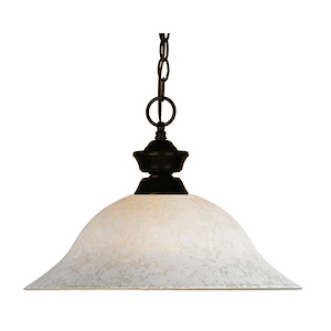 Pendant Lights - 1 Light Pendant in Classical Style - 16 Inches Wide by 12 Inches High