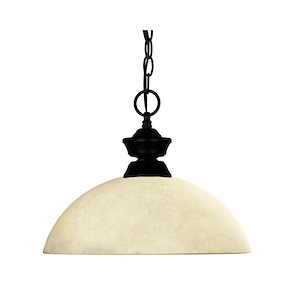 Windsor - 1 Light Pendant in Classical Style - 14 Inches Wide by 11 Inches High