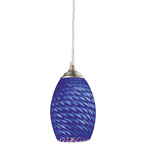 Jazz - 1 Light Mini Pendant in Seaside Style - 5 Inches Wide by 8 Inches High