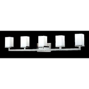 Tidal - 5 Light Bath Vanity in Fusion Style - 40 Inches Wide by 8 Inches High - 382691