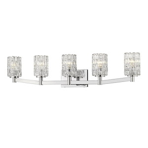 Aubrey - 5 Light Bath Vanity in Contemporary Style - 40.75 Inches Wide by 9.25 Inches High - 1002039