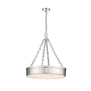 Anders - 24W 3 LED Pendant In Mid-Century Modern Style-4 Inches Tall and 22 Inches Wide