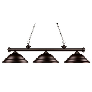 Riviera - 3 Light Island/Billiard in Billiard Style - 16 Inches Wide by 15 Inches High - 382651