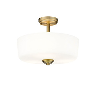 Arlington - 3 Light Semi-Flush Mount-11 Inches Tall and 14.75 Inches Wide - 1112993