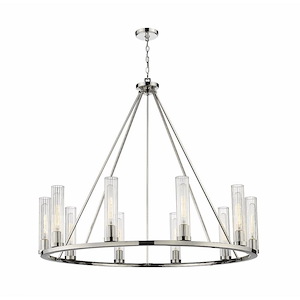 Beau - 10 Light Chandelier In Modern Style-40 Inches Tall and 46 Inches Wide - 1287883