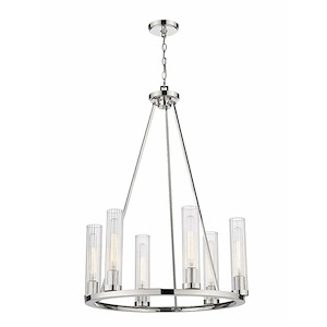 Beau - 6 Light Chandelier In Modern Style-36 Inches Tall and 26 Inches Wide - 1287718