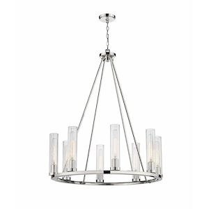 Beau - 8 Light Chandelier In Modern Style-40 Inches Tall and 33 Inches Wide - 1287804