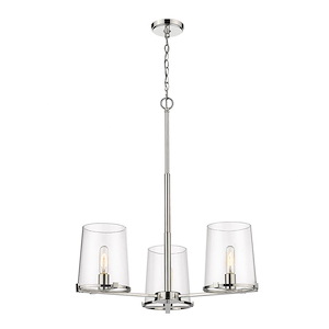 Callista - 3 Light Chandelier In Industrial Style-31.5 Inches Tall and 28 Inches Wide - 1287806