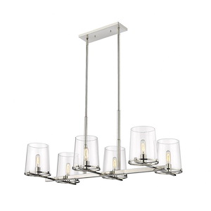 Callista - 6 Light Chandelier In Industrial Style-10 Inches Tall and 22 Inches Wide - 1287819