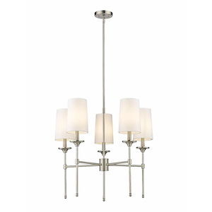 Emily - 5 Light Chandelier In Traditional Style-25.5 Inches Tall and 28 Inches Wide - 1113080