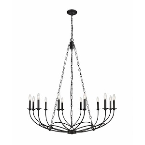 Arabella - 12 Light Chandelier In Industrial Style-46.5 Inches Tall and 43 Inches Wide