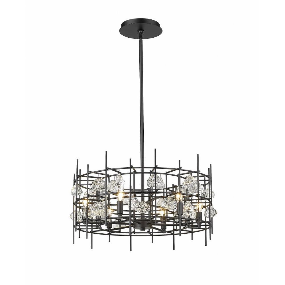 Kichler Piston 6-Light Black Transitional Chandelier