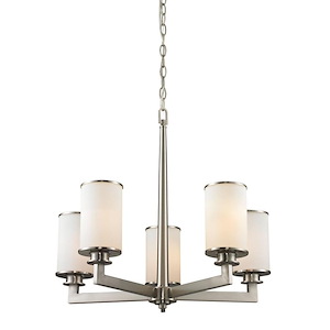 Savannah - 5 Light Chandelier In Midcentury Style-22 Inches Tall and 23.88 Inches Wide