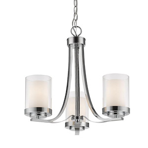 Willow - 3 Light Chandelier in Metropolitan Style - 16 Inches Wide by 17.5 Inches High