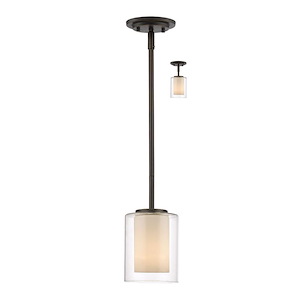 Willow - 1 Light Mini Pendant in Utilitarian Style - 5.5 Inches Wide by 6.5 Inches High - 464561