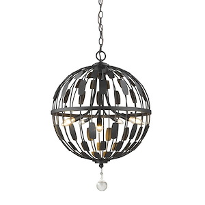 Almet - 5 Light Pendant in Metropolitan Style - 18.25 Inches Wide by 25.25 Inches High