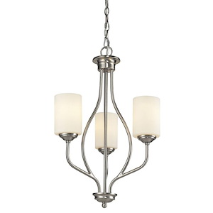 Cardinal - 3 Light Chandelier in Fusion Style - 13.5 Inches Wide by 25 Inches High