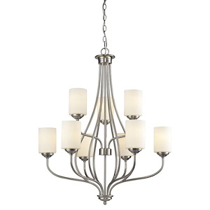 Cardinal - 9 Light Chandelier in Fusion Style - 30 Inches Wide by 36 Inches High