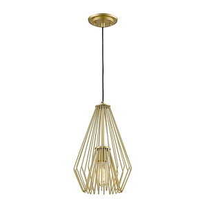 Quintus - 1 Light Mini Pendant-15.75 Inches Tall and 9.25 Inches Wide - 495463