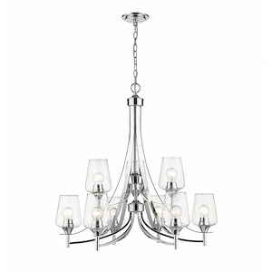 Joliet - 9 Light Chandelier In Modern Style-31.5 Inches Tall and 31 Inches Wide - 1113110