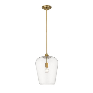 Joliet - 1 Light Pendant in Shabby Chic Style - 12 Inches Wide by 16.25 Inches High - 937897