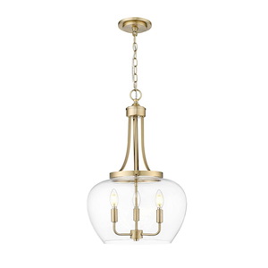 Joliet - 3 Light Pendant-24.5 Inch Tall and 15.75 Inch Wide - 1397083