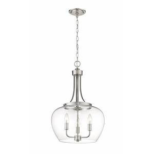 Joliet - 3 Light Pendant In Modern Style-24.5 Inches Tall and 15.75 Inches Wide - 1093807