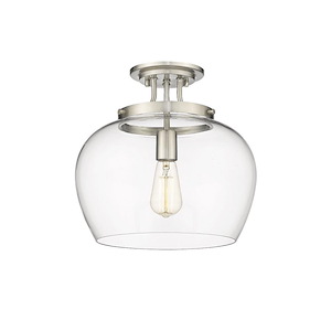 Joliet - 1 Light Semi-Flush Mount In Modern Style-12.5 Inches Tall - 1093806