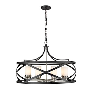 Malcalester - 8 Light Pendant in Linear Style - 30 Inches Wide by 21.5 Inches High