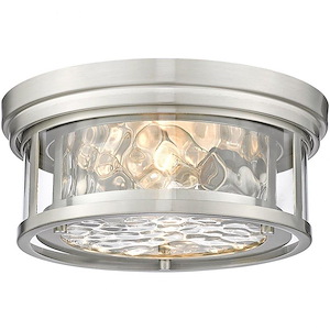Clarion - 2 Light Flush Mount In Transitional Style-5 Inches Tall and 12 Inches Wide - 1096944
