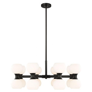 Artemis - 16 Light Chandelier In Mid-Century Modern Style-12.75 Inches Tall and 32 Inches Wide - 1298325