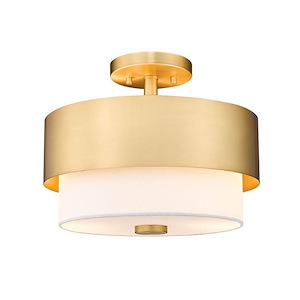 Counterpoint - 2 Light Semi-Flush Mount In Modern Style-10.75 Inches Tall and 13 Inches Wide - 1298339