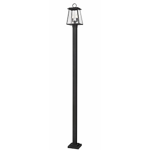 Broughton - 2 Light Outdoor Post Mount Light In Craftsman Style-112.5 Inches Tall and 10.25 Inches Wide - 1283263