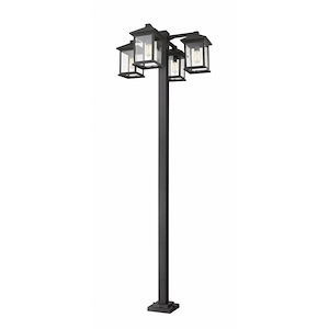 Portland - 4 Light Outdoor Post Mount Lantern in Seaside Style - 30.25 Inches Wide by 99 Inches High - 1222614