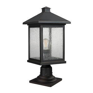 Portland - 1 Light Outdoor Pier Mount Lantern in Seaside Style - 9.5 Inches Wide by 20.5 Inches High - 1222876