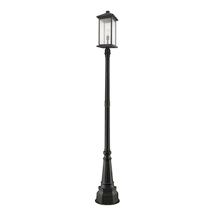 Portland - 1 Light Outdoor Post Mount Lantern in Seaside Style - 14.25 Inches Wide by 105.25 Inches High - 1222857