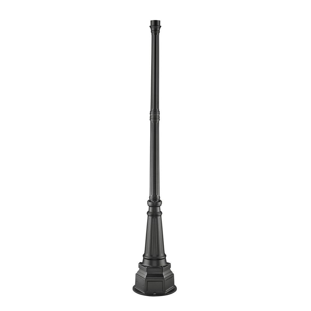 Z-Lite 121.5-in Black Transitional Pole