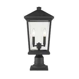 Beacon - 2 Light Outdoor Pier Mount Light In Transitional Style-21.5 Inches Tall and 9.5 Inches Wide - 1093770