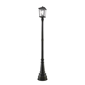 Beacon - 2 Light Outdoor Post Mount Lantern in Transitional Style - 14.25 Inches Wide by 91.25 Inches High - 1222811