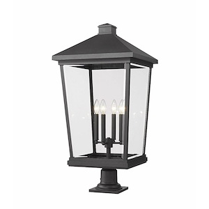 Beacon - 4 Light Outdoor Pier Mount Light In Transitional Style-33 Inches Tall and 16 Inches Wide - 1093772