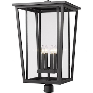 Seoul - 4 Light Outdoor Post Mounted Fixture In Craftsman Style-30.75 Inches Tall and 18 Inches Wide - 1113150