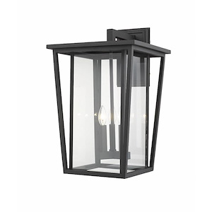 Seoul - 3 Light Outdoor Wall Mount in Craftsman Style - 14 Inches Wide by 22.75 Inches High - 856893