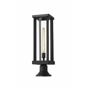Glenwood - 1 Light Outdoor Pier Mount Lantern in Industrial Style - 7.5 Inches Wide by 20 Inches High - 1223280