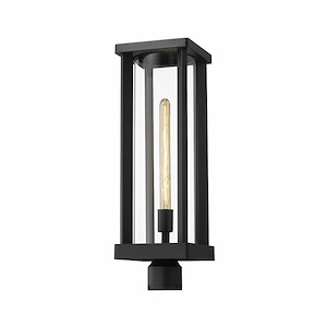 Glenwood - 1 Light Outdoor Pier Mount Lantern in Industrial Style - 7.5 Inches Wide by 20 Inches High - 1223316