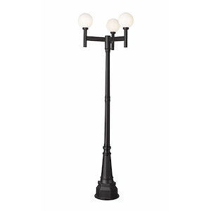 Laurent - 3 Light Outdoor Post Mount-100 Inches Tall and 30 Inches Wide - 1341016