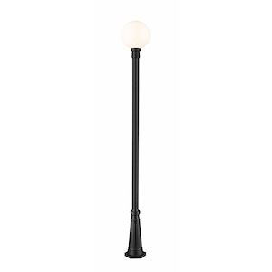 Laurent - 1 Light Outdoor Post Mount Light with Opal Glass In Modern Style-109.75 Inches Tall and 12 Inches Wide - 1283282